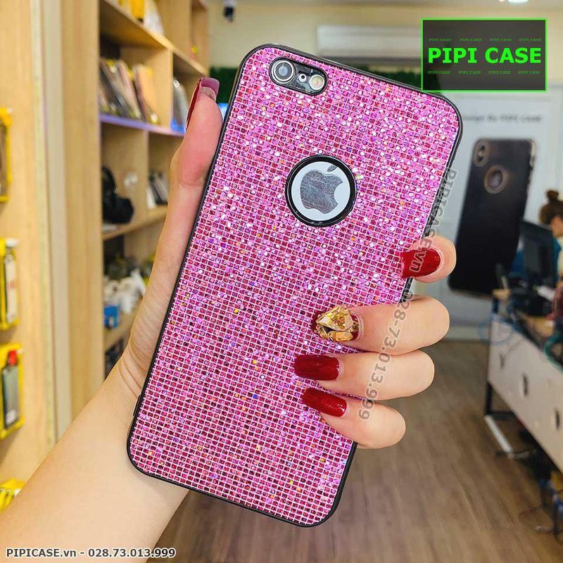 Ốp Lưng iPhone 6 / 6S - Kim Tuyến - Hồng