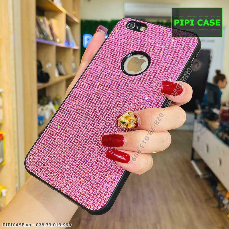 Ốp Lưng iPhone 6 / 6S - Kim Tuyến - Hồng