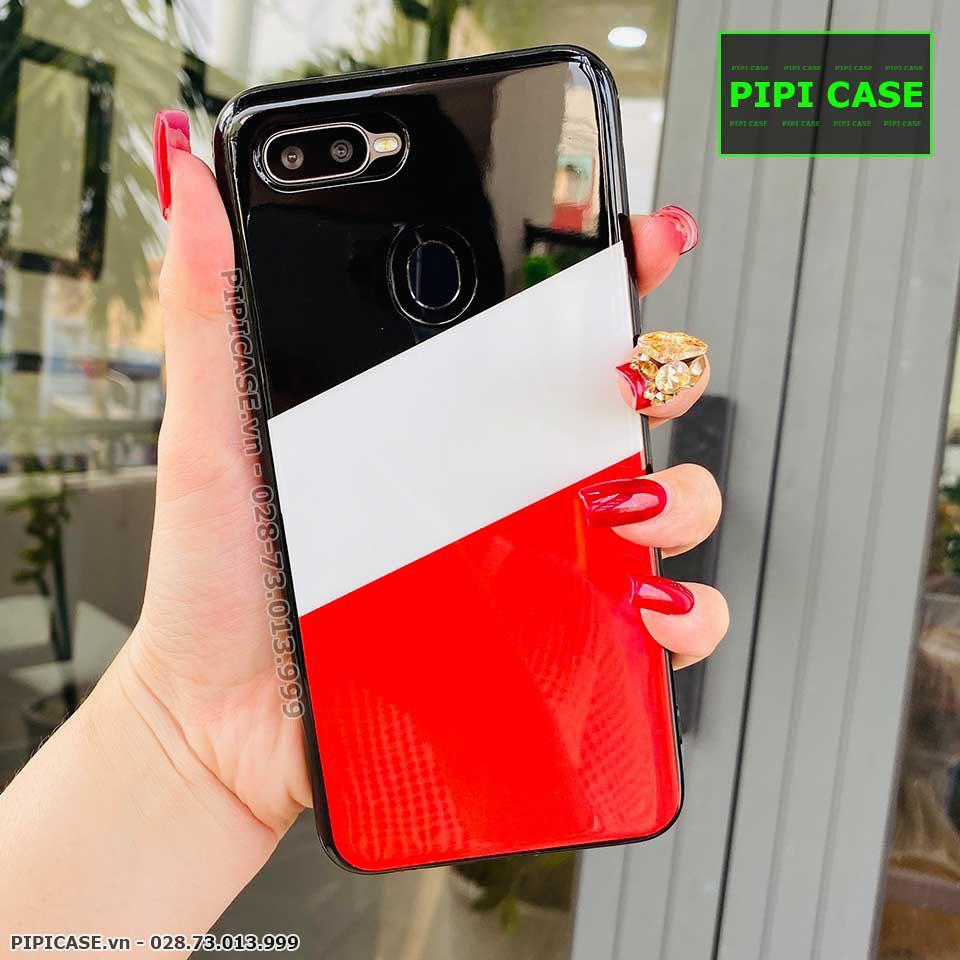 Ốp Lưng Oppo F9 - Flag - Đỏ