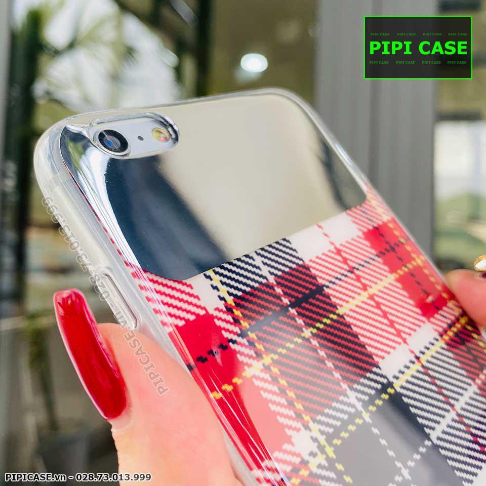 Ốp Lưng iPhone 6 / 6S - Gương Caro - Đỏ
