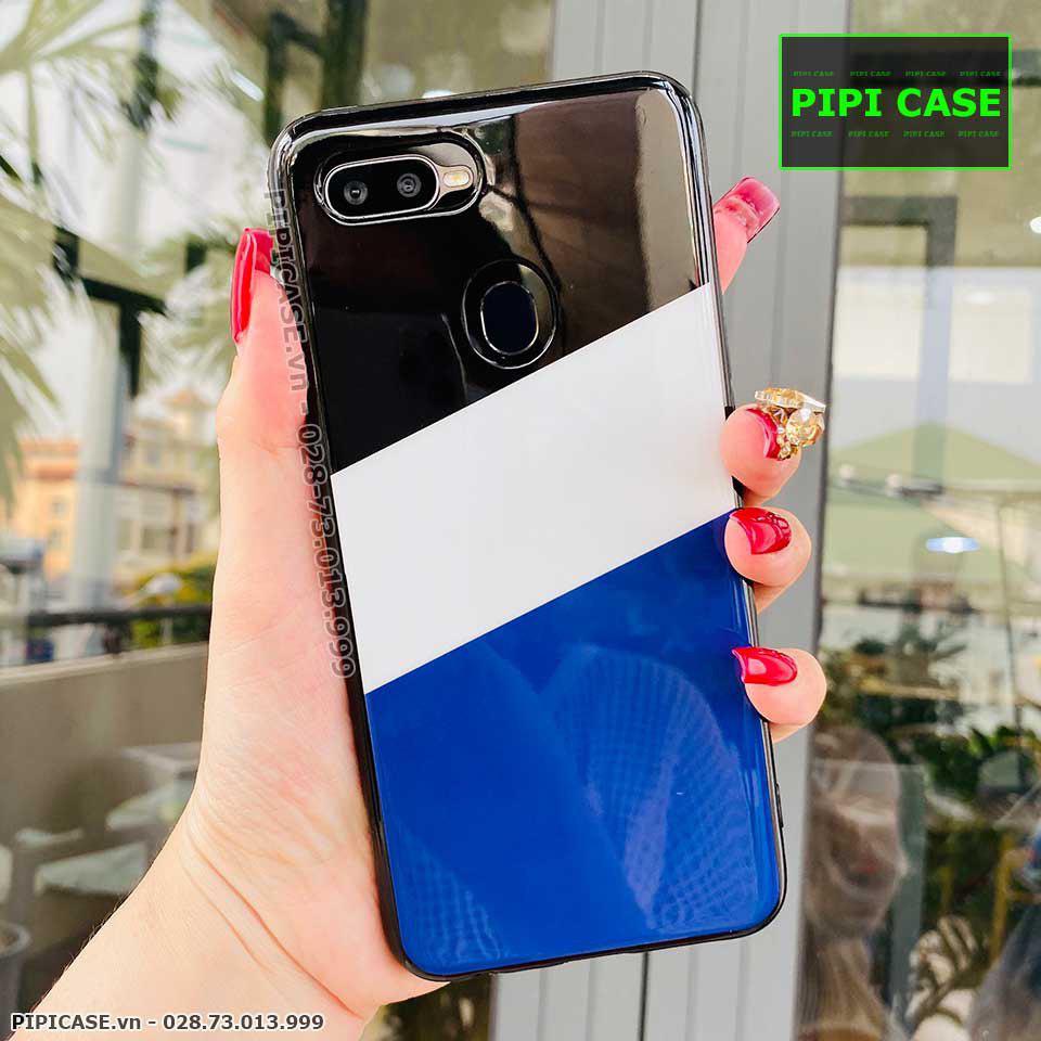 Ốp Lưng Oppo F9 - Flag - Xanh Dương
