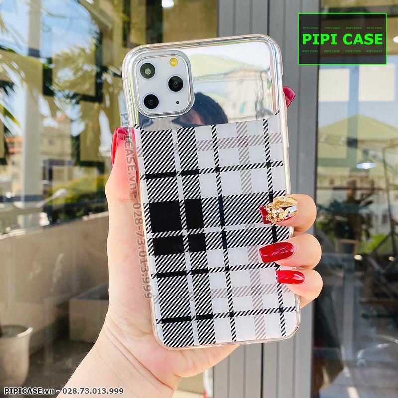 Ốp Lưng iPhone 11 Pro Max - Gương Caro - Đen