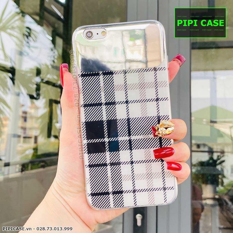 Ốp Lưng iPhone 6 / 6S - Gương Caro - Đen