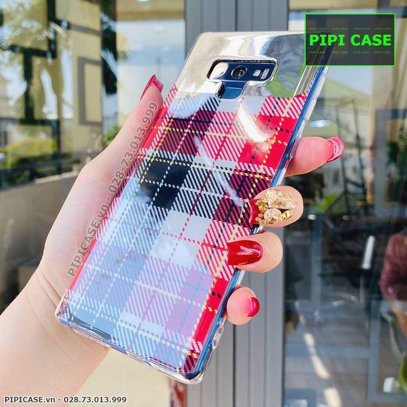 Ốp Lưng Samsung Note 9 - Gương Caro - Đỏ