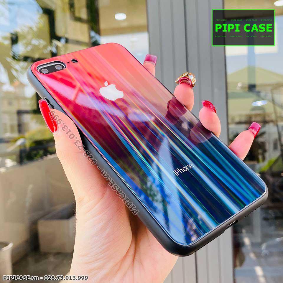 Ốp Lưng iPhone 7 Plus / 8 Plus - Kính Cầu Vồng - Đỏ