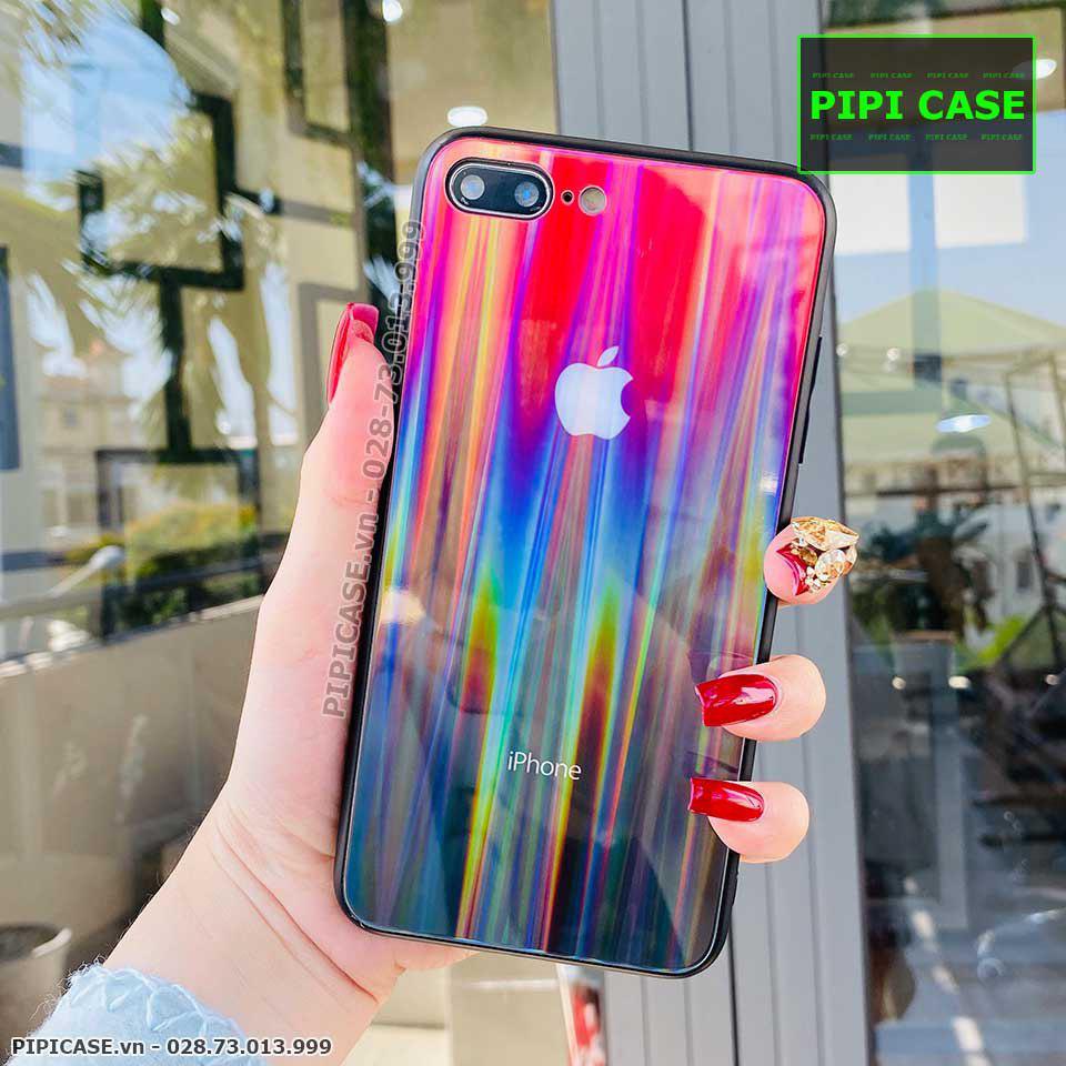 Ốp Lưng iPhone 7 Plus / 8 Plus - Kính Cầu Vồng - Đỏ