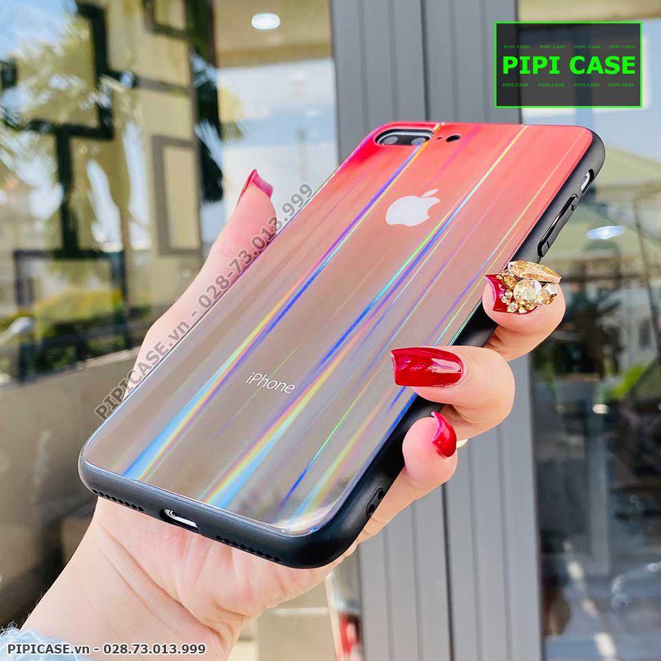 Ốp Lưng iPhone 7 Plus / 8 Plus - Kính Cầu Vồng - Đỏ