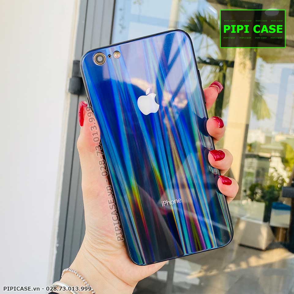 Ốp Lưng iPhone 6 / 6S - Kính Cầu Vồng - Xanh Đen