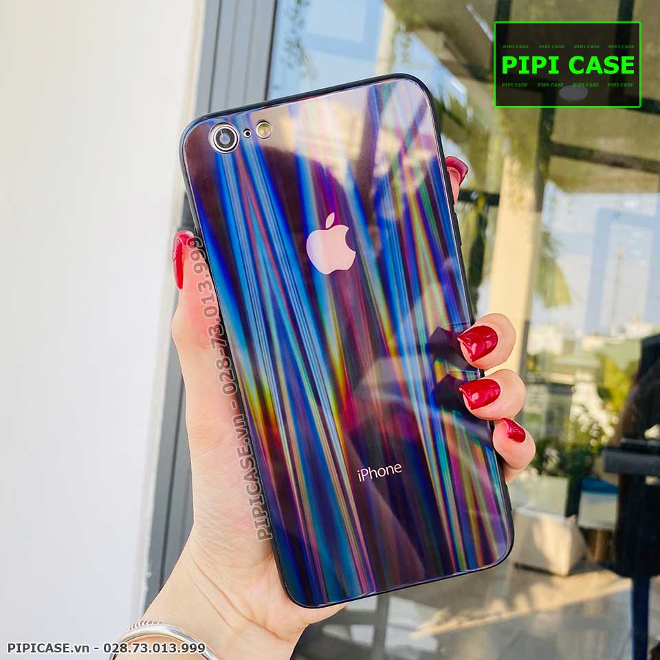 Ốp Lưng iPhone 6 / 6S - Kính Cầu Vồng - Đen