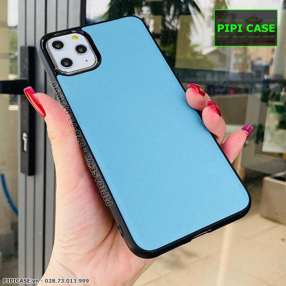Ốp Lưng iPhone 11 Pro Max - Simple Da - Xanh
