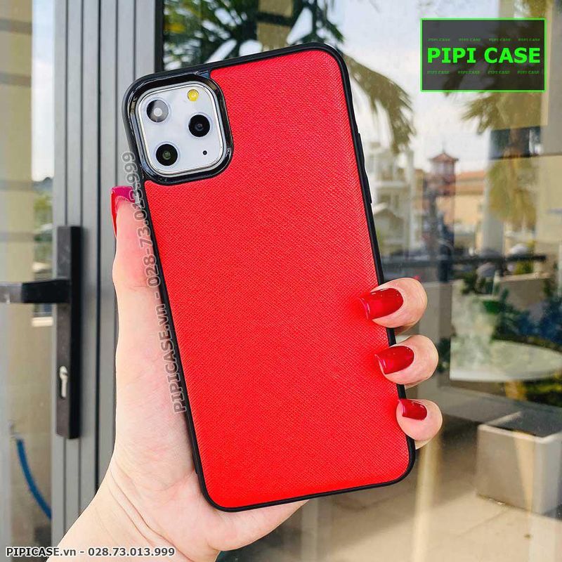 Ốp Lưng iPhone 11 Pro Max - Simple Da - Đỏ