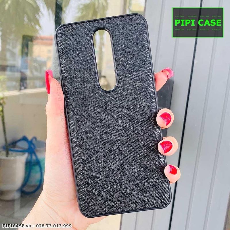 Ốp Lưng Oppo F11 Pro - Simple Da - Đen