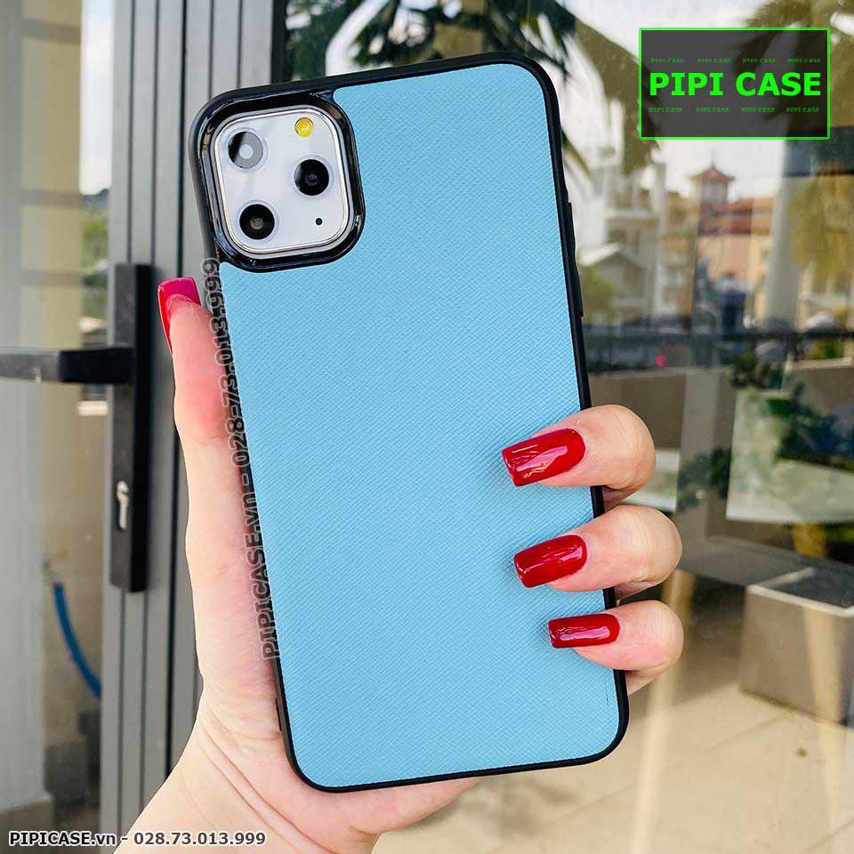 Ốp Lưng iPhone 11 Pro Max - Simple Da - Xanh