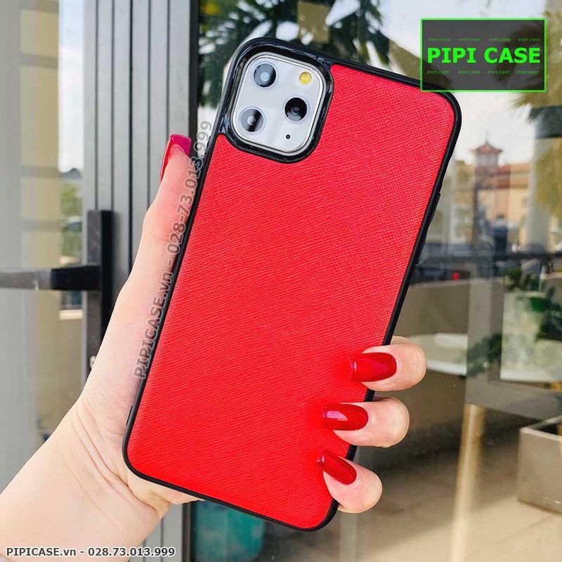 Ốp Lưng iPhone 11 Pro Max - Simple Da - Đỏ