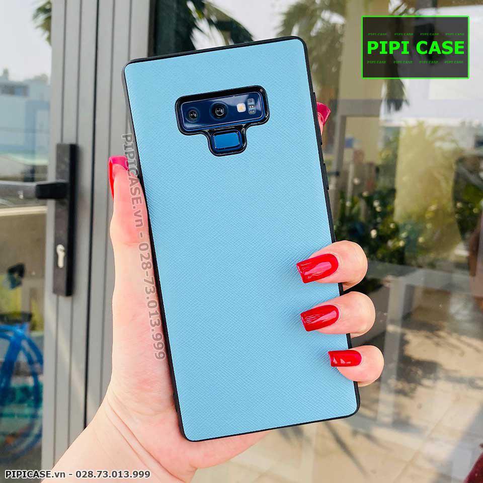 Ốp Lưng Samsung Note 9 - Simple Da - Xanh