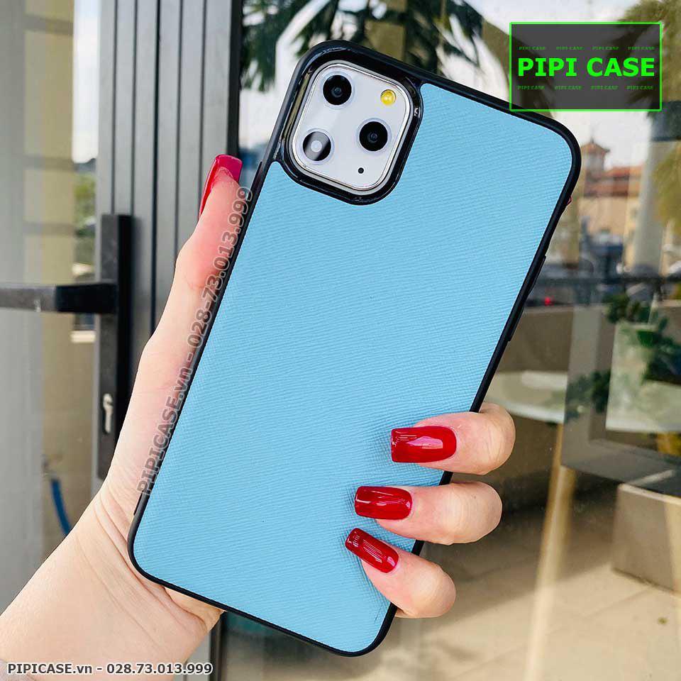Ốp Lưng iPhone 11 Pro Max - Simple Da - Xanh