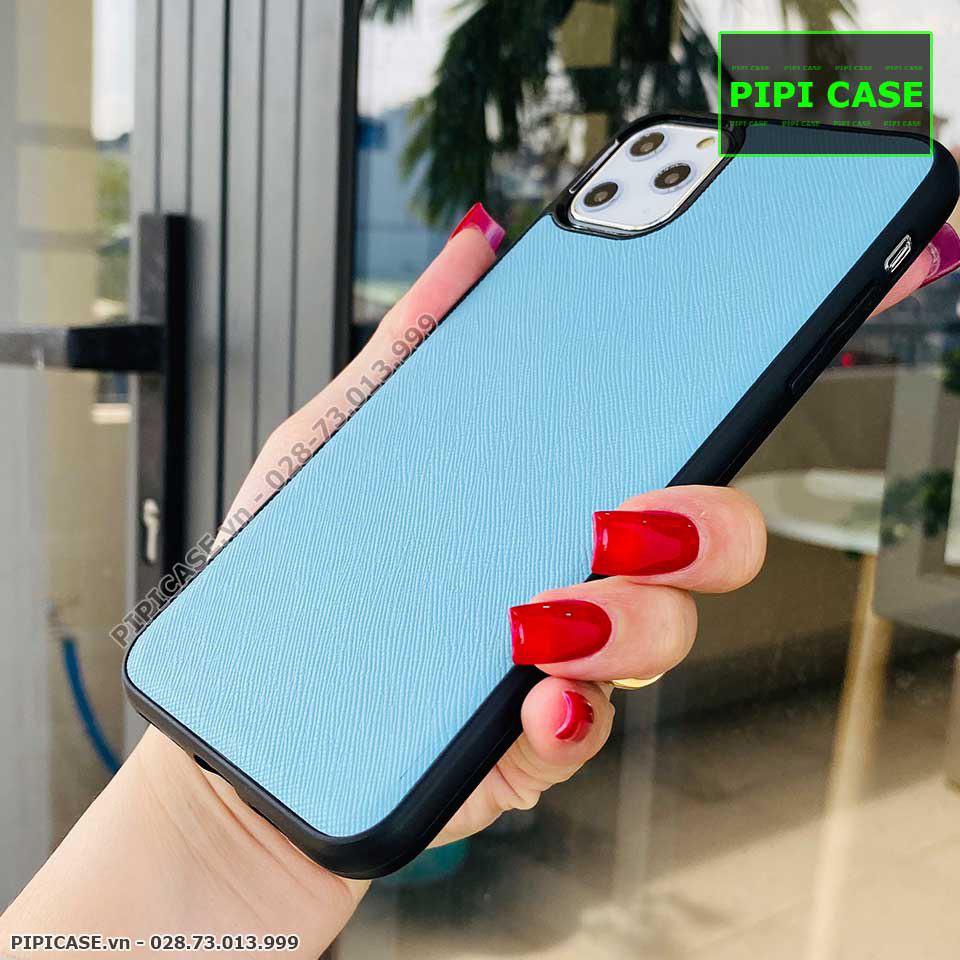 Ốp Lưng iPhone 11 Pro Max - Simple Da - Xanh