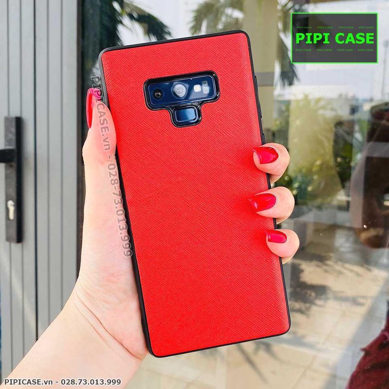 Ốp Lưng Samsung Note 9 - Simple Da - Đỏ