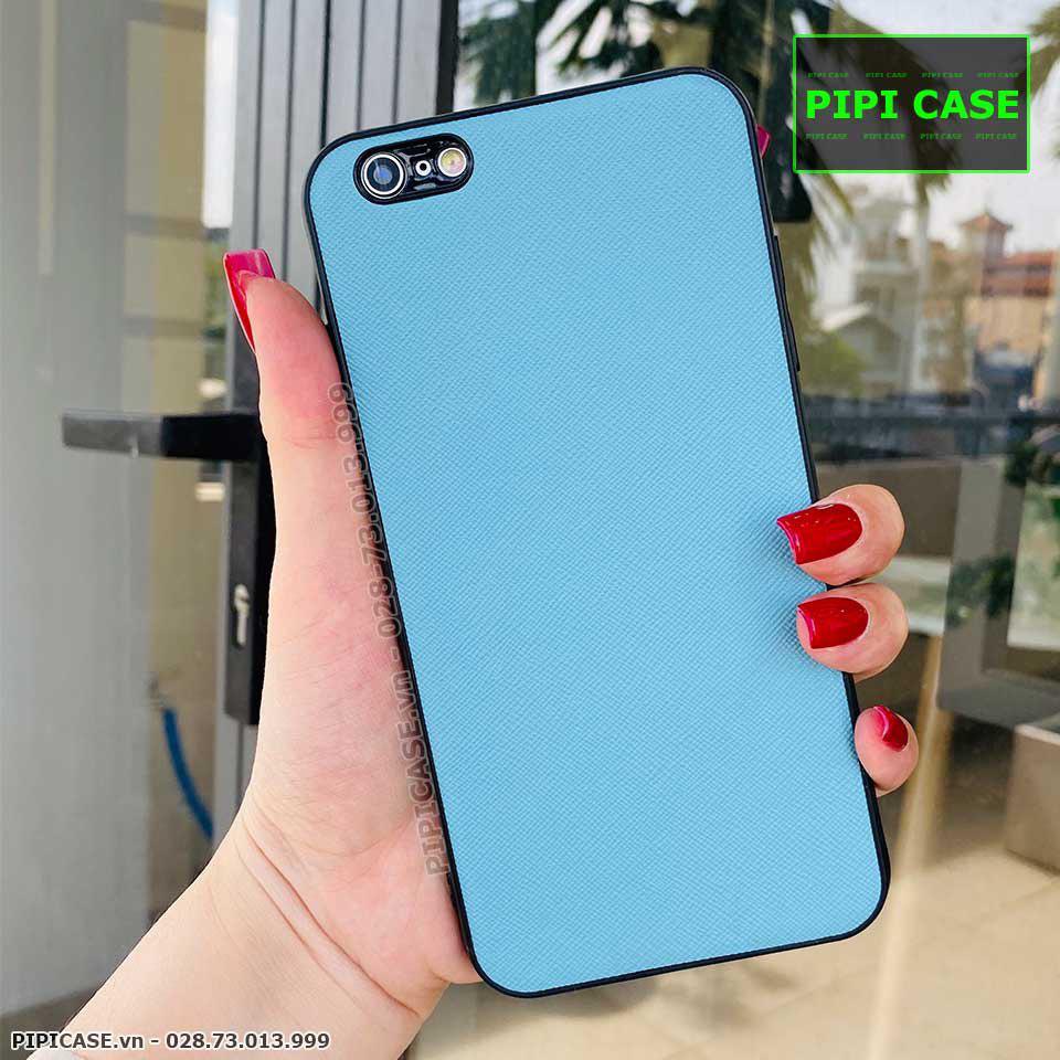 Ốp Lưng iPhone 6S Plus - Simple Da - Xanh