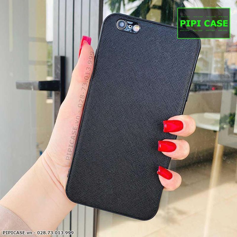Ốp Lưng iPhone 6 / 6S - Simple Da - Đen