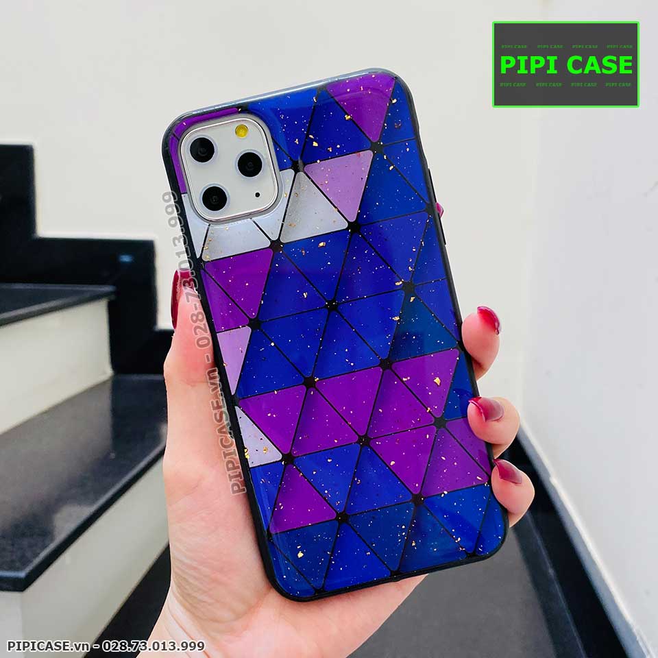 Ốp Lưng iPhone 11 Pro Max - Tam giác - Tím