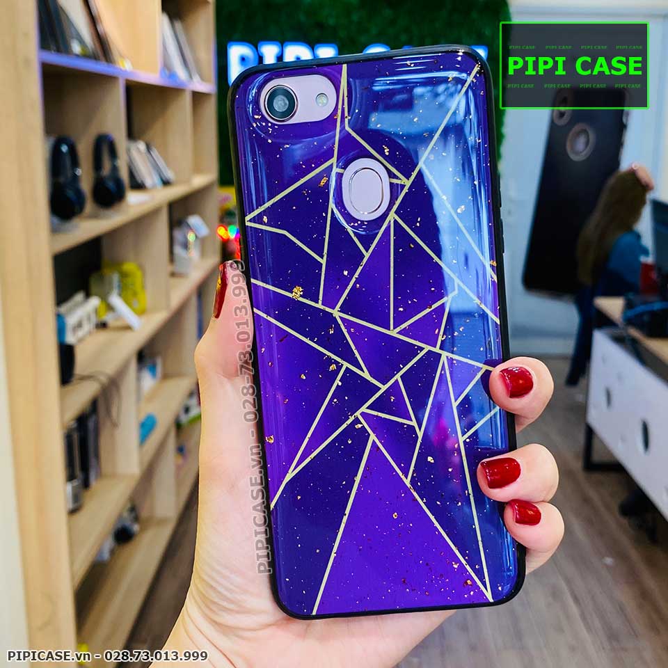 Ốp Lưng Oppo F5 - Ngôi Sao - Tím