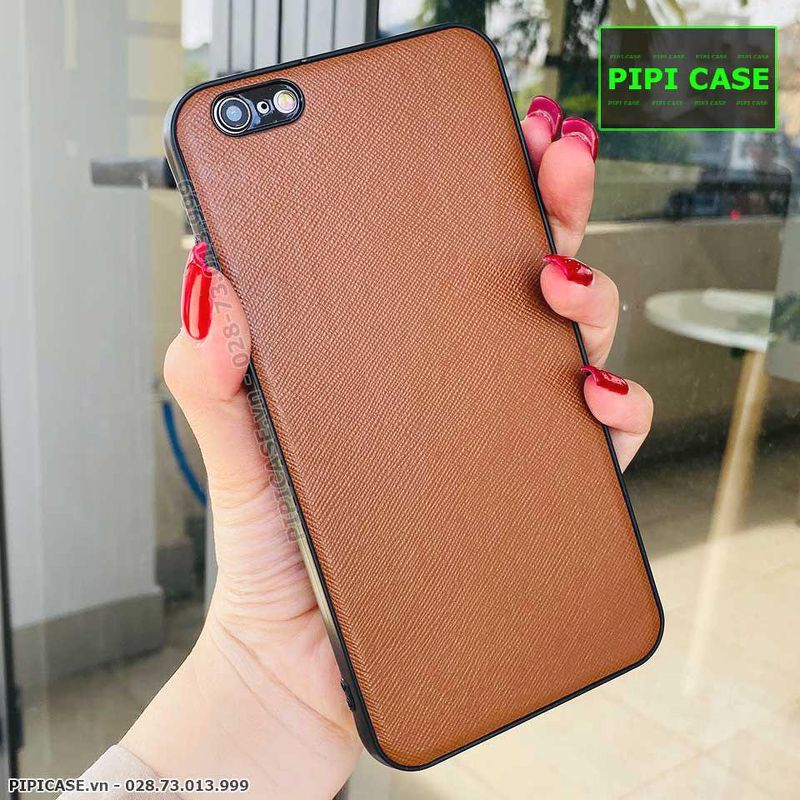 Ốp Lưng iPhone 6 / 6S - Simple Da - Nâu