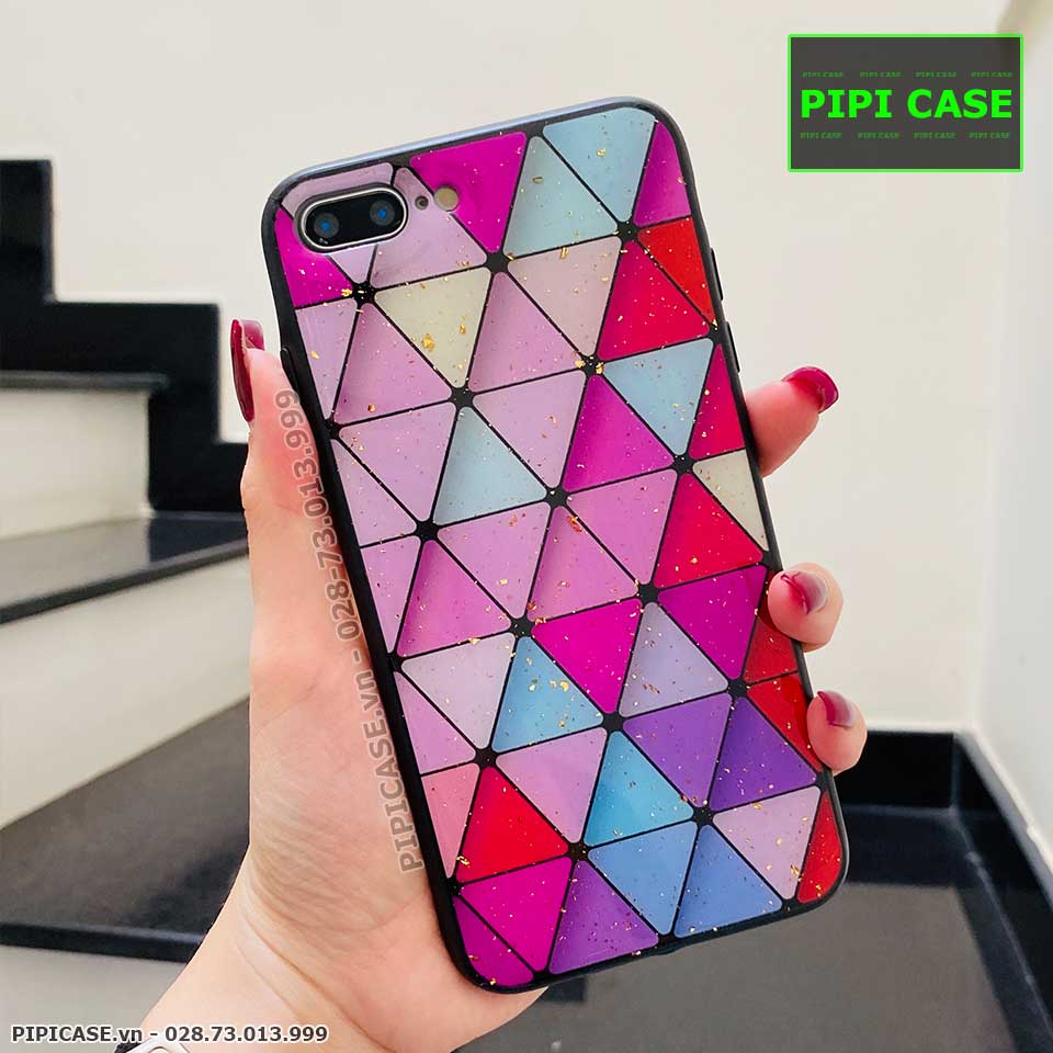 Ốp Lưng iPhone 7 Plus / 8 Plus - Tam Giác - 7 Màu