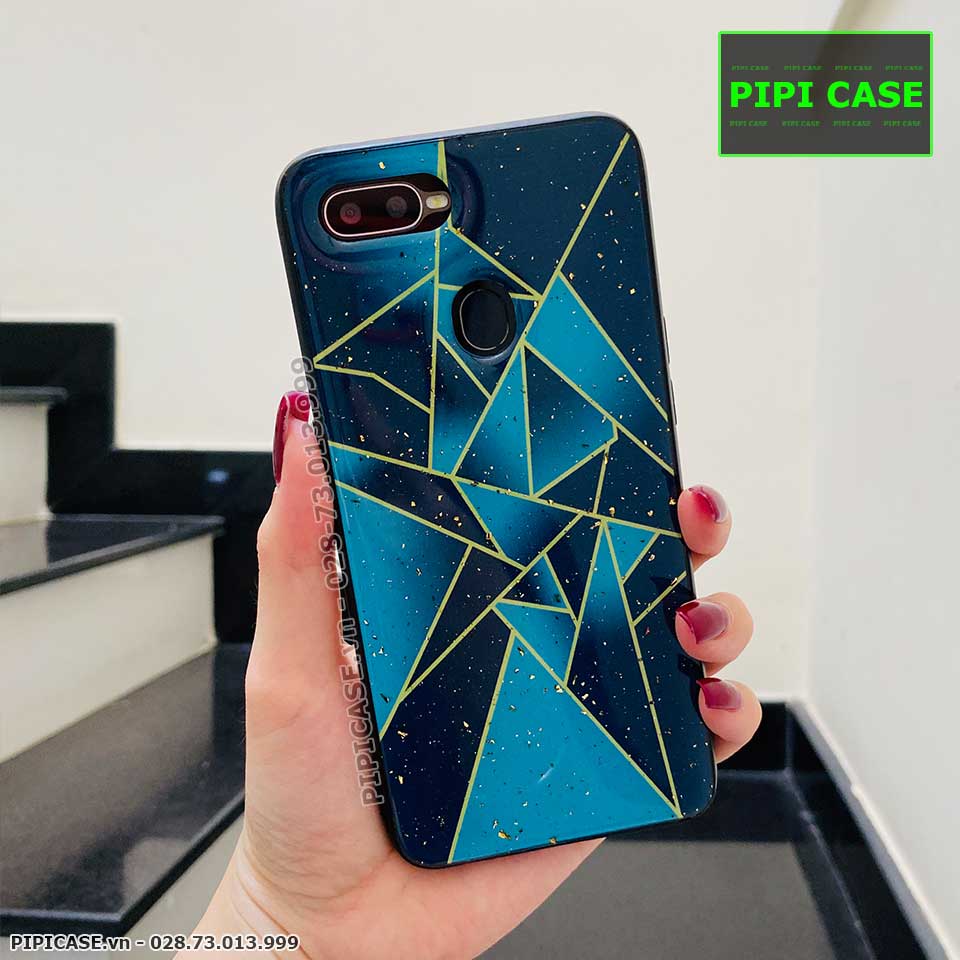 Ốp Lưng Oppo F9 - Ngôi Sao - Xanh