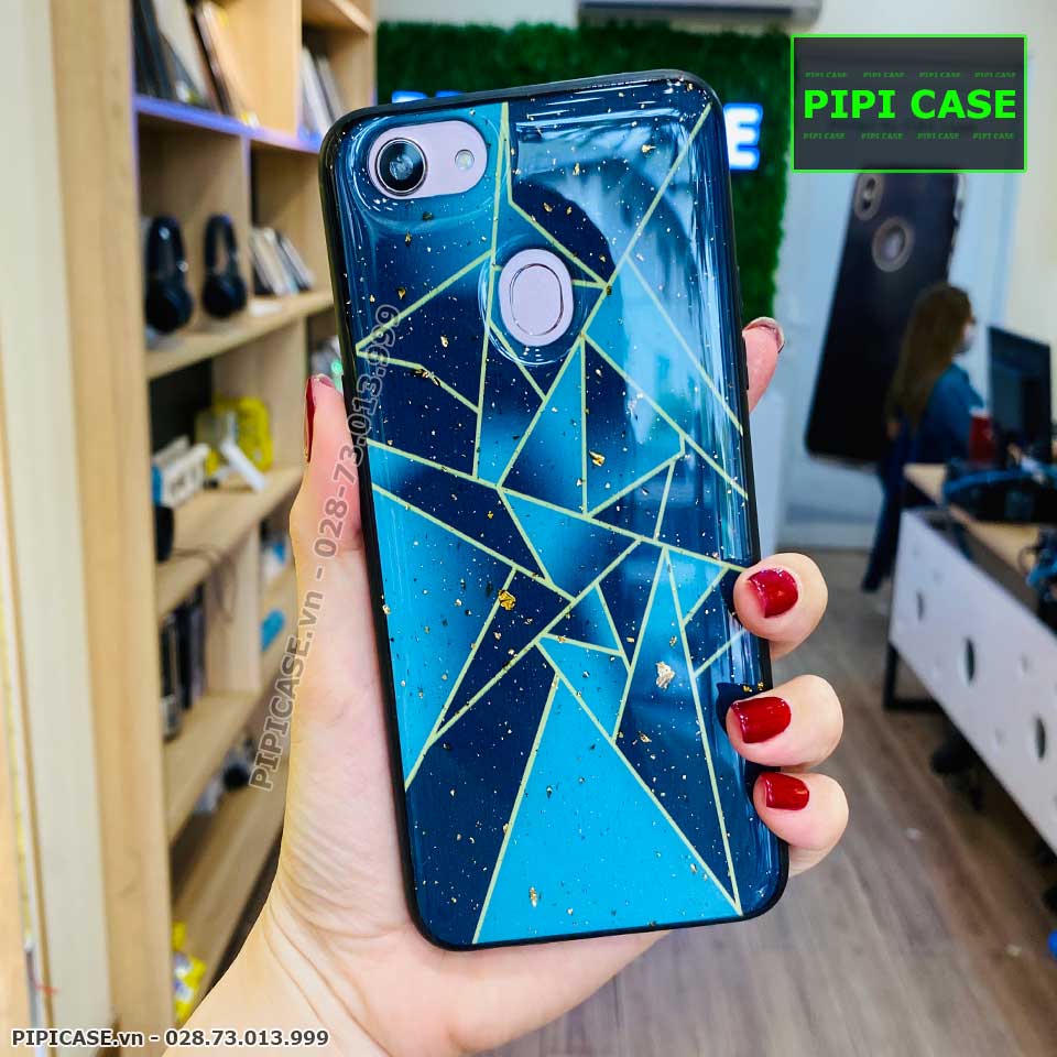 Ốp Lưng Oppo F5 - Ngôi Sao - Xanh