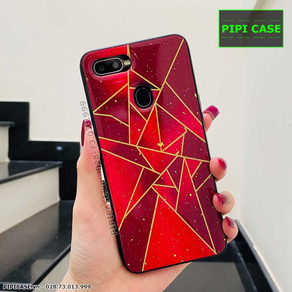 Ốp Lưng Oppo F9 - Ngôi Sao - Đỏ