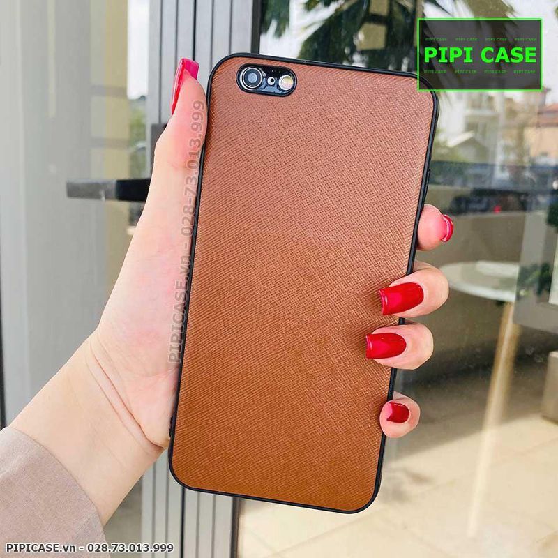 Ốp Lưng iPhone 6 / 6S - Simple Da - Nâu