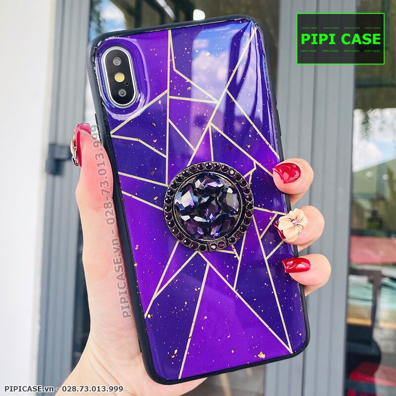 Ốp Lưng iPhone X / XS - Ngôi Sao - Tím