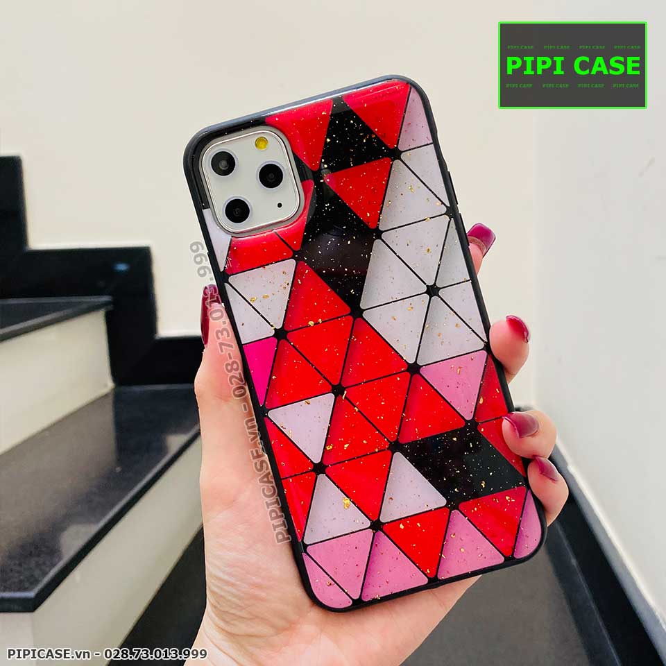Ốp Lưng iPhone 11 Pro Max - Tam giác - Đỏ