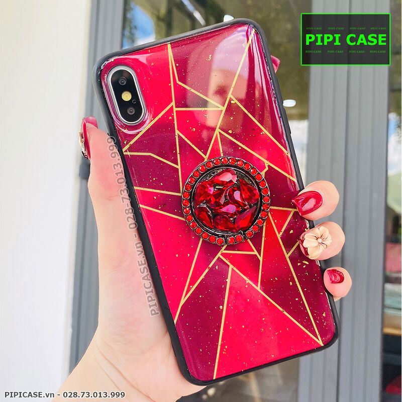Ốp Lưng iPhone X / XS - Ngôi Sao - Đỏ