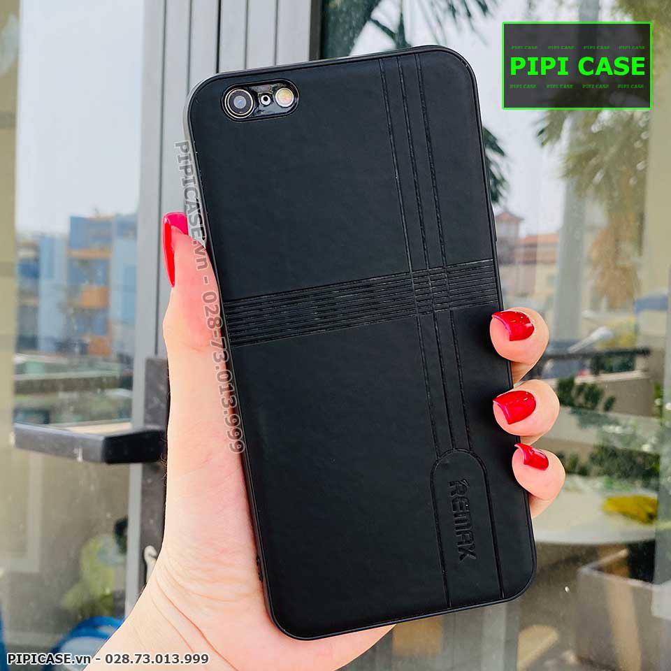 Ốp Lưng iPhone 6 Plus / 6S Plus - Da Remax - Đen