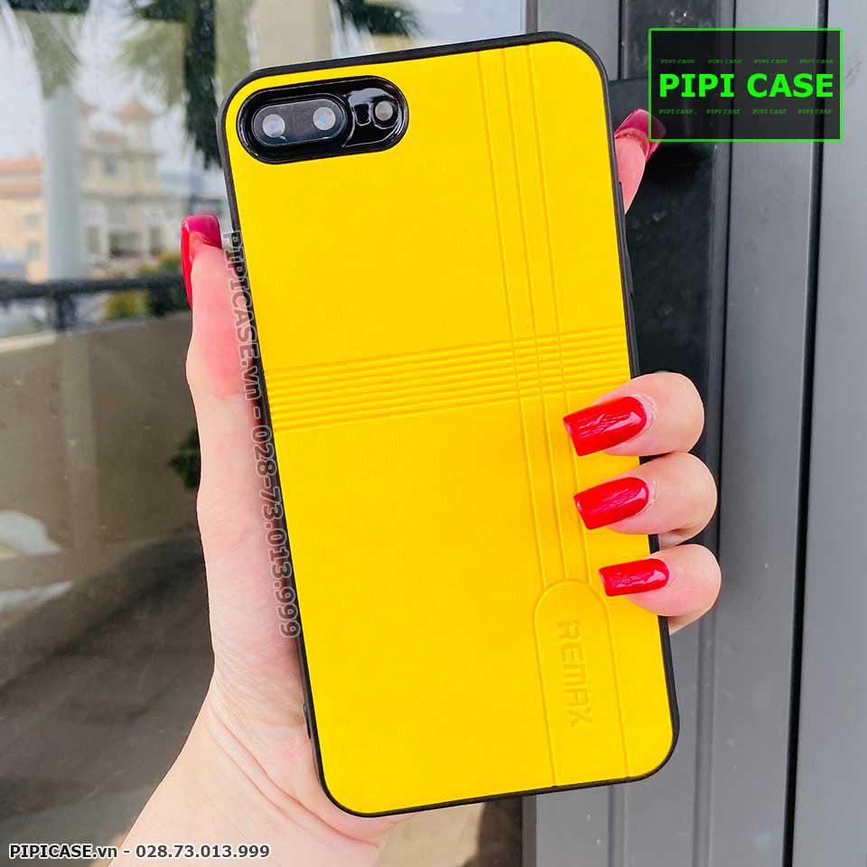 Ốp Lưng iPhone 7 Plus / 8 Plus - Da Remax - Vàng