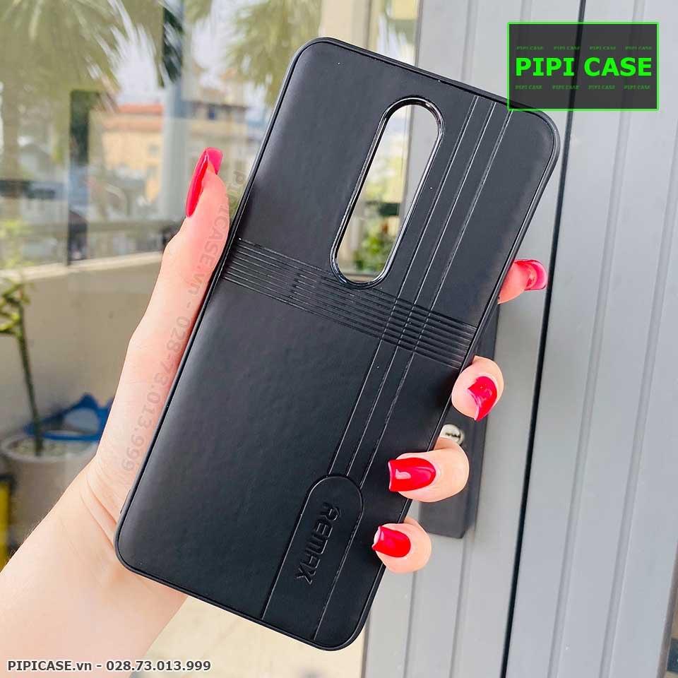 Ốp Lưng Oppo F11 Pro - Da Remax - Đen