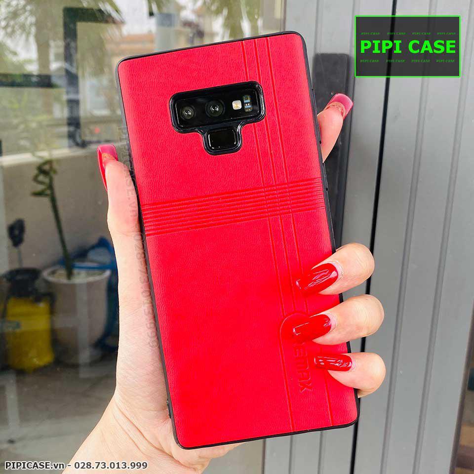 Ốp Lưng Samsung Note 9 - Da Remax - Đỏ