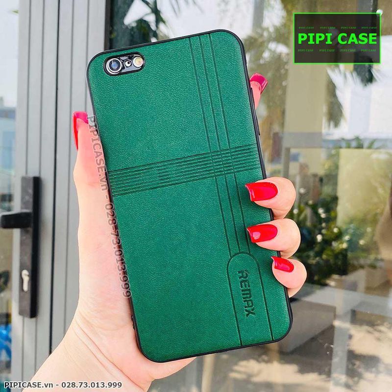 Ốp Lưng iPhone 6 / 6S - Da Remax - Xanh Lá