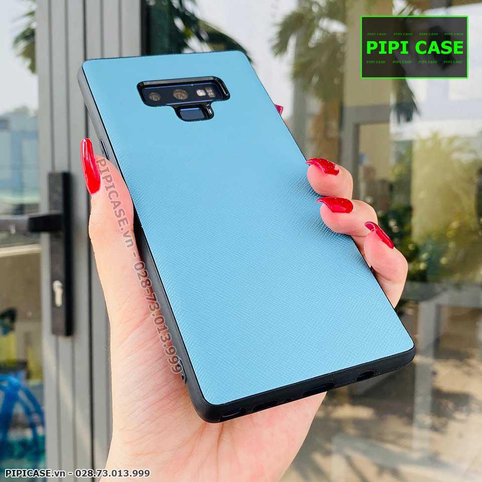 Ốp Lưng Samsung Note 9 - Simple Da - Xanh