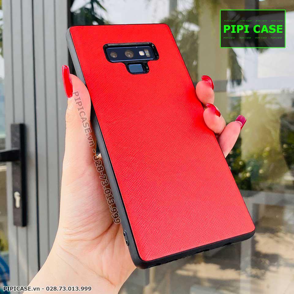 Ốp Lưng Samsung Note 9 - Simple Da - Đỏ