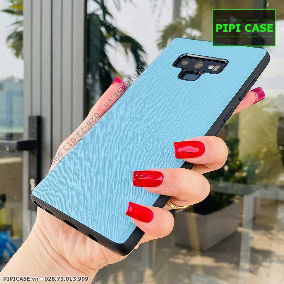 Ốp Lưng Samsung Note 9 - Simple Da - Xanh