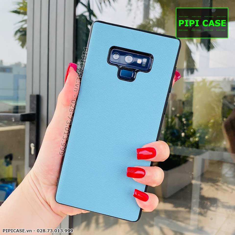 Ốp Lưng Samsung Note 9 - Simple Da - Xanh