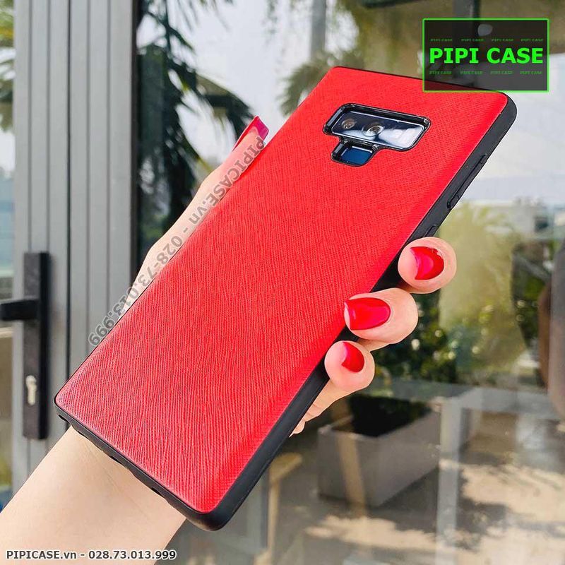 Ốp Lưng Samsung Note 9 - Simple Da - Đỏ