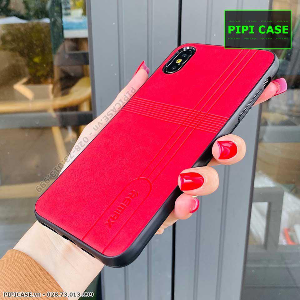 Ốp Lưng iPhone X / XS - Da Remax - Đỏ