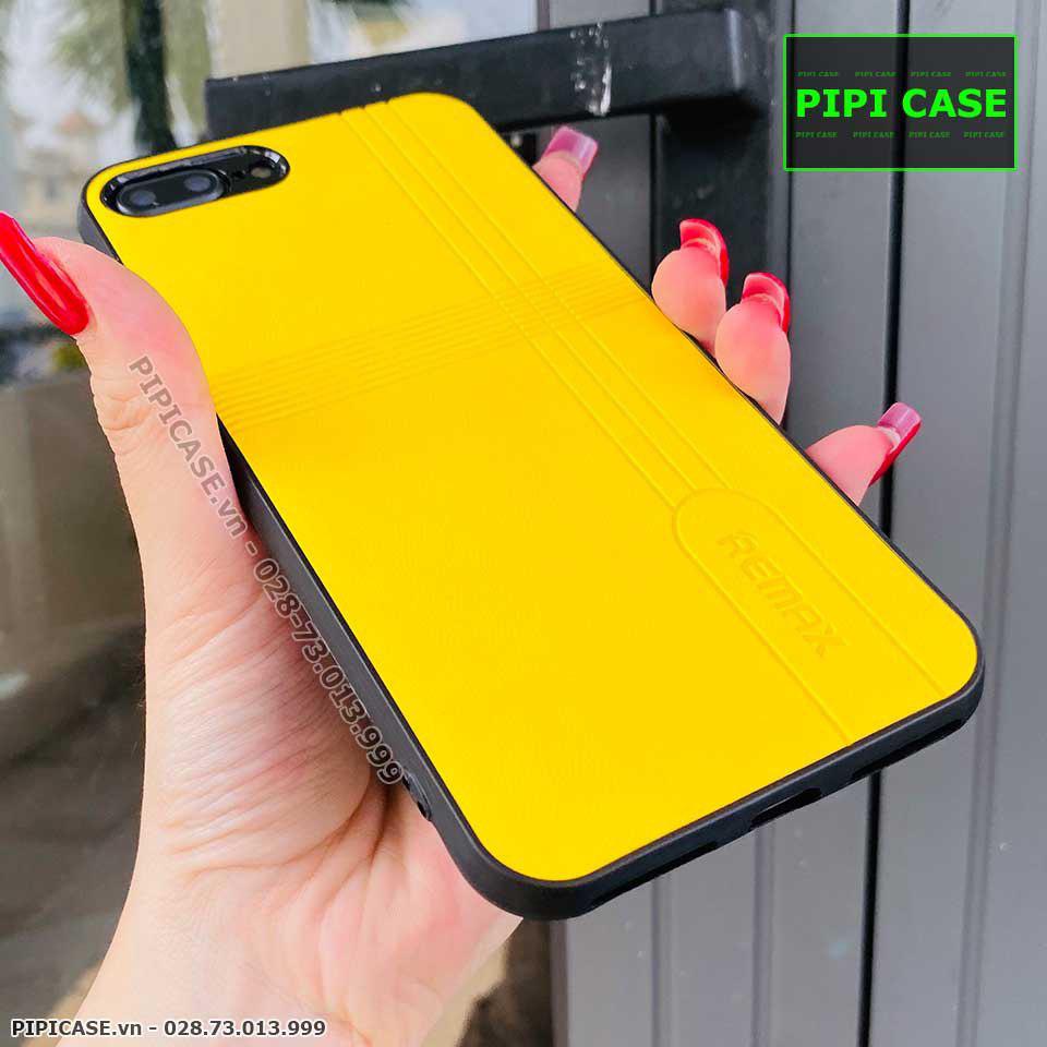 Ốp Lưng iPhone 7 Plus / 8 Plus - Da Remax - Vàng