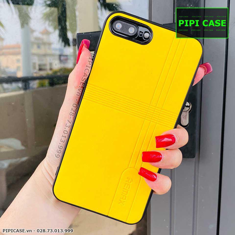 Ốp Lưng iPhone 7 Plus / 8 Plus - Da Remax - Vàng