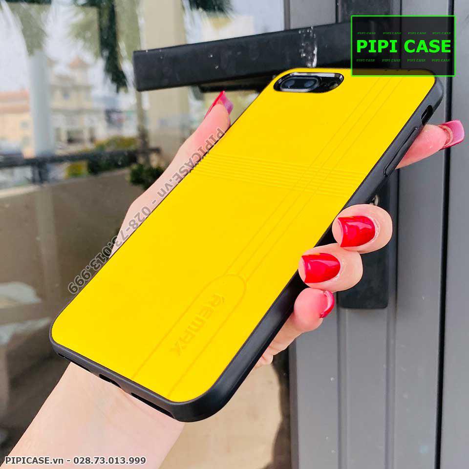 Ốp Lưng iPhone 7 Plus / 8 Plus - Da Remax - Vàng