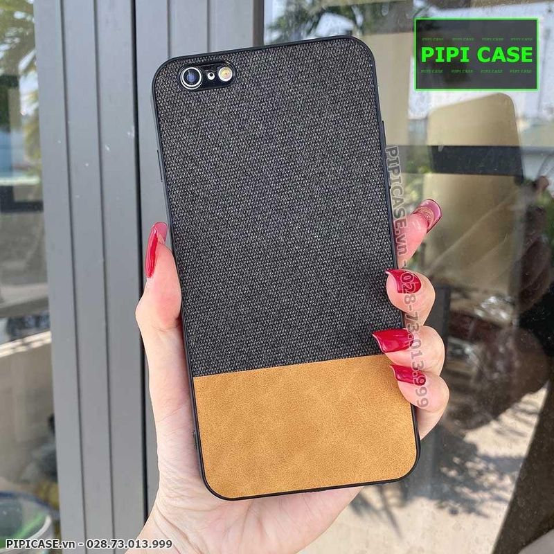 Ốp Lưng iPhone 6 / 6S - Vải Skin - Nâu